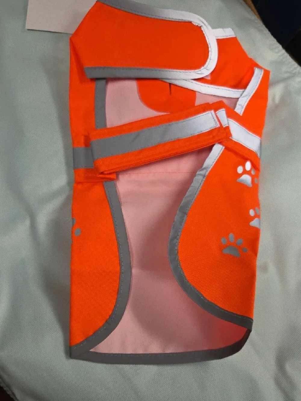 Frisco High-Visibility Orange Reflective Paw Dog Vest